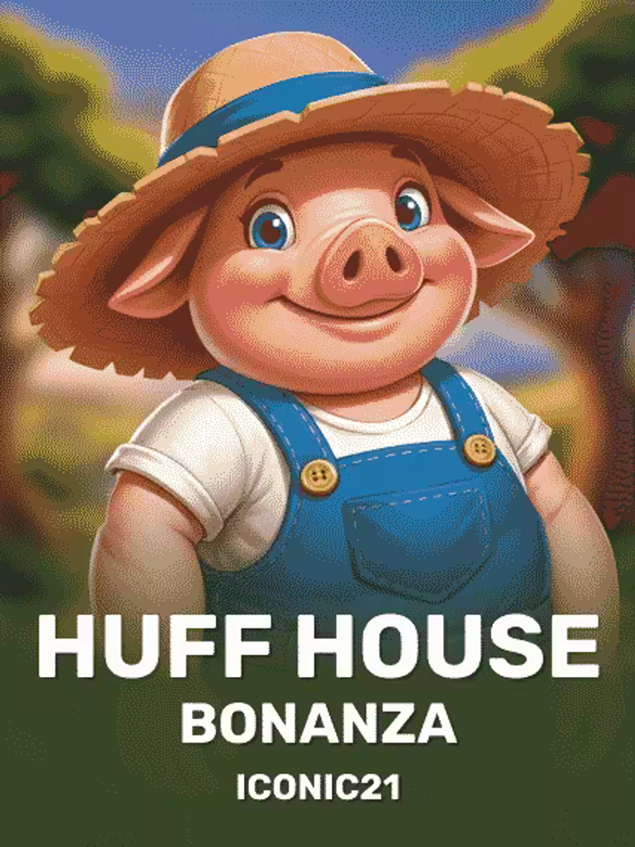 Huff House Bonanza slot artwork