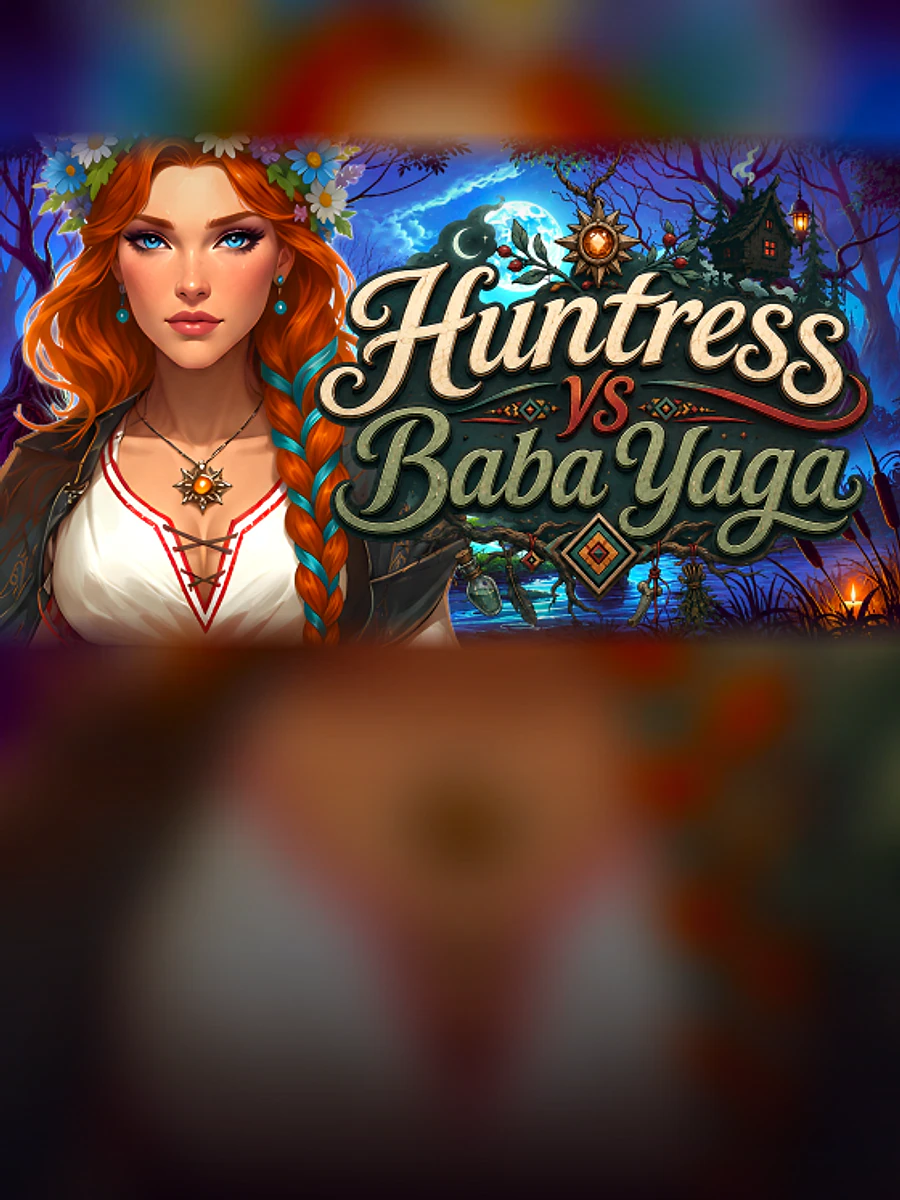 Huntress vs Baba Yaga slot artwork