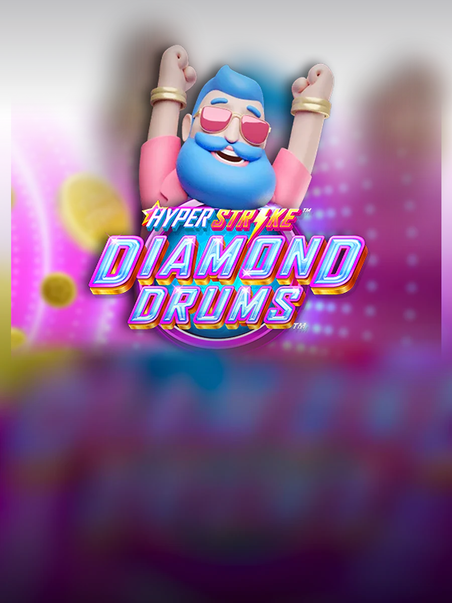 Hyper Strike Diamond Drums slot artwork