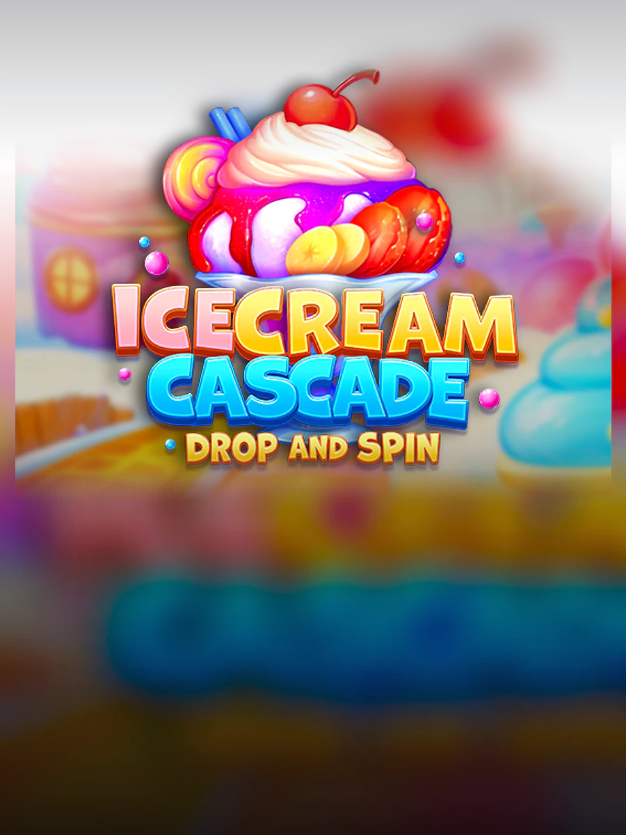 Ice Cream Cascade Drop and Spin slot artwork
