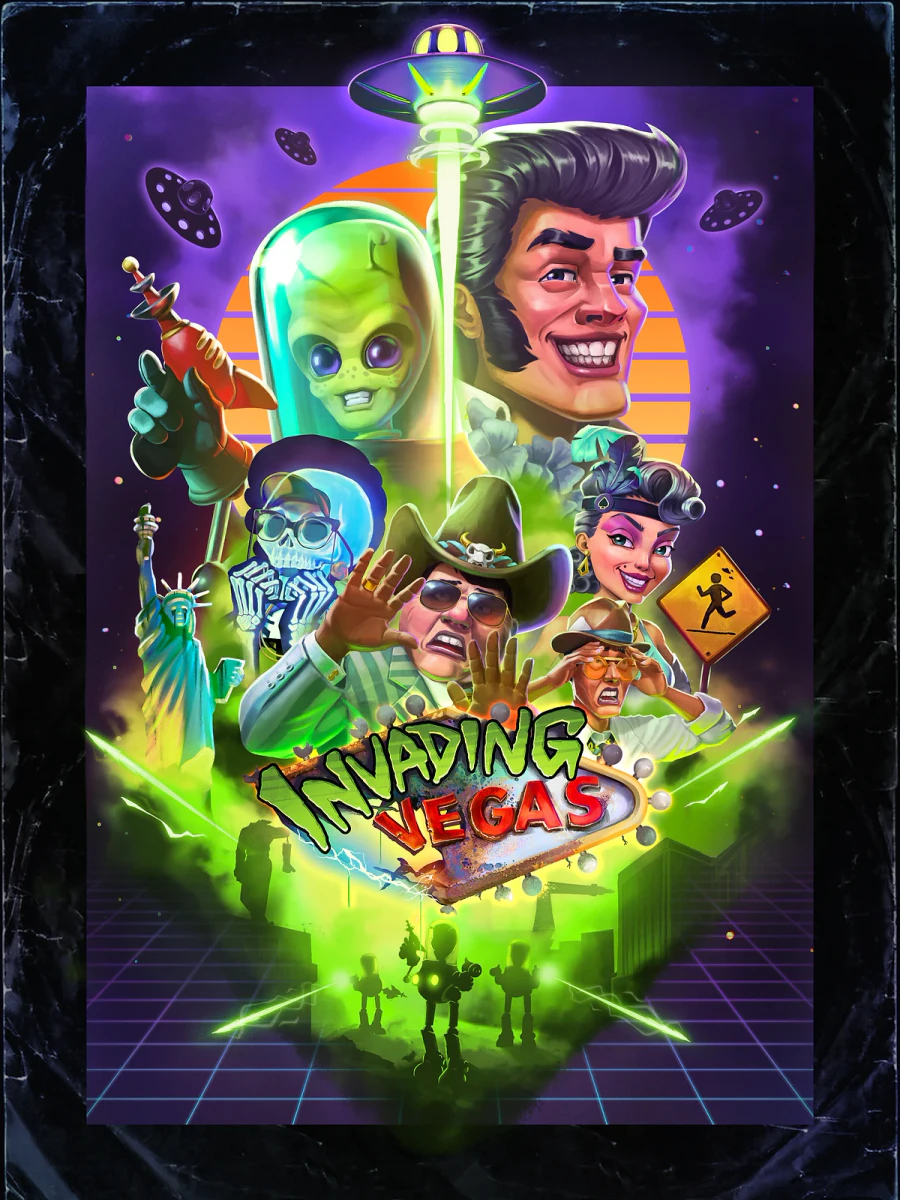 Invading Vegas slot artwork