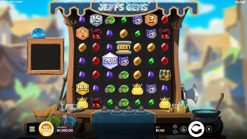 Jeff’s Gems slot artwork