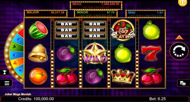 Joker Mega Moolah slot artwork