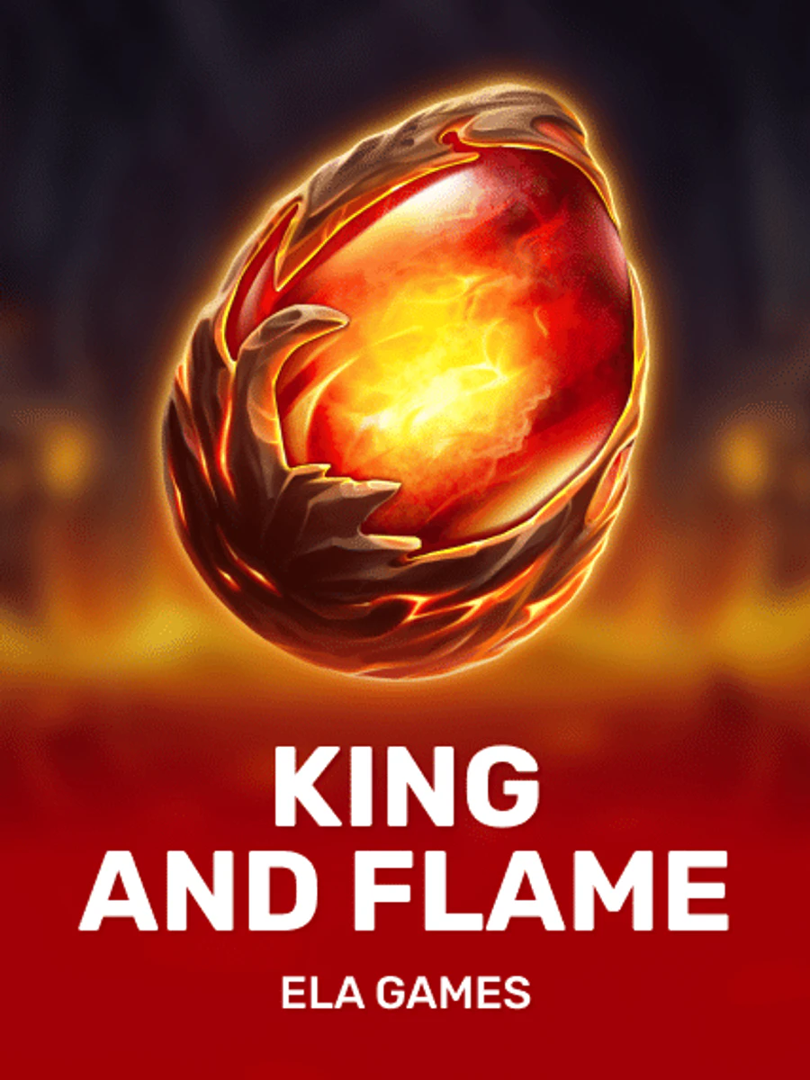 King and Flame slot artwork