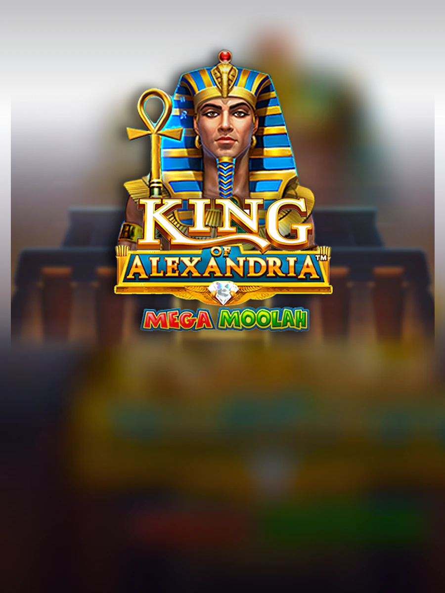 King of Alexandria Mega Moolah slot artwork