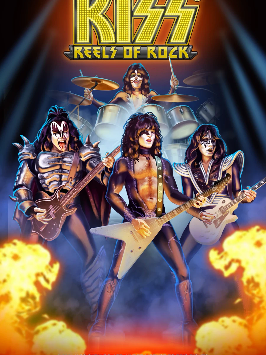 KISS Reels of Rock slot artwork