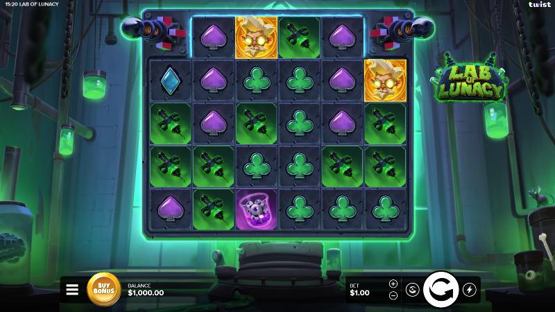 Lab Of Lunacy slot artwork