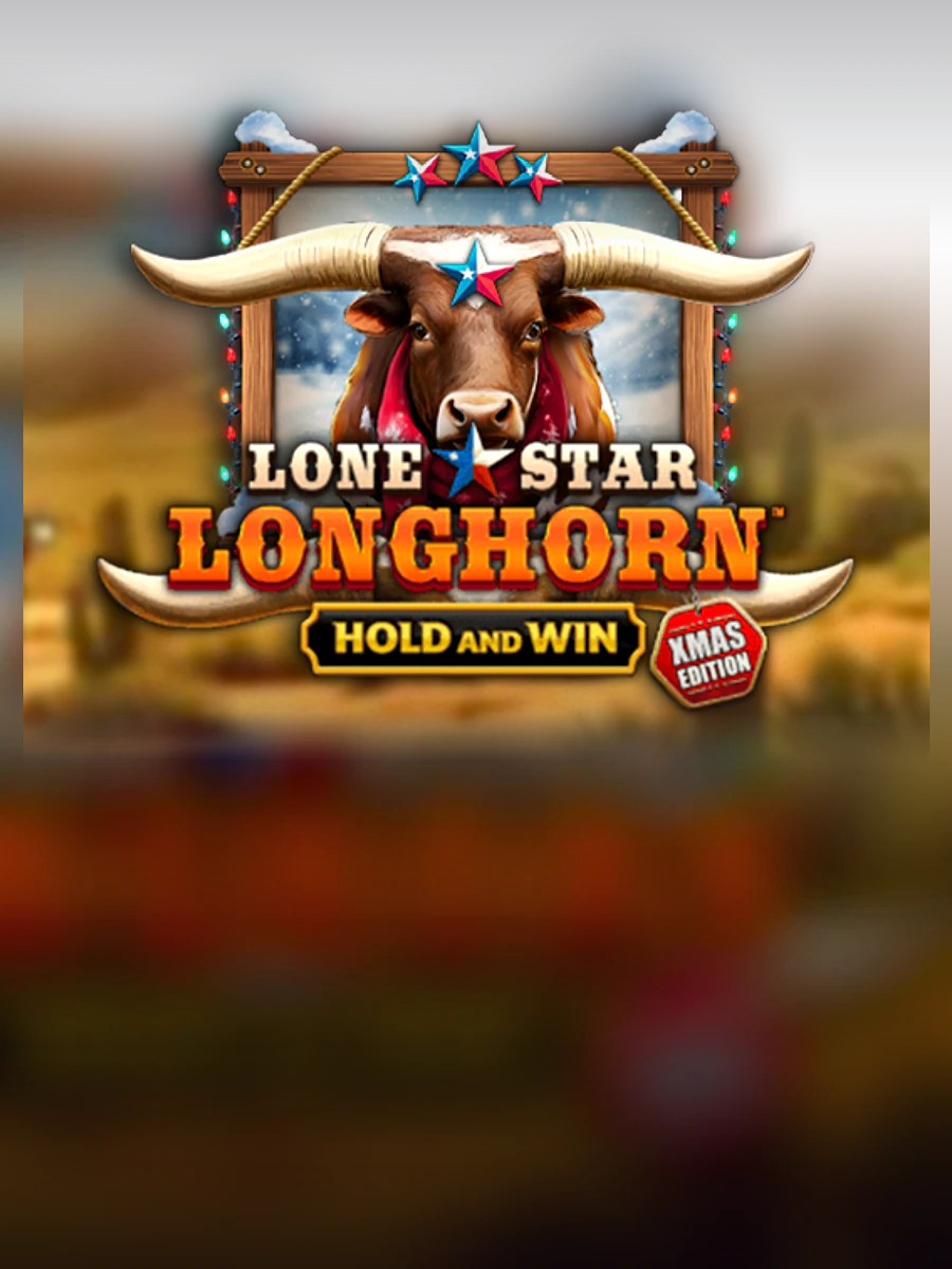 Lone Star Longhorn Xmas slot artwork