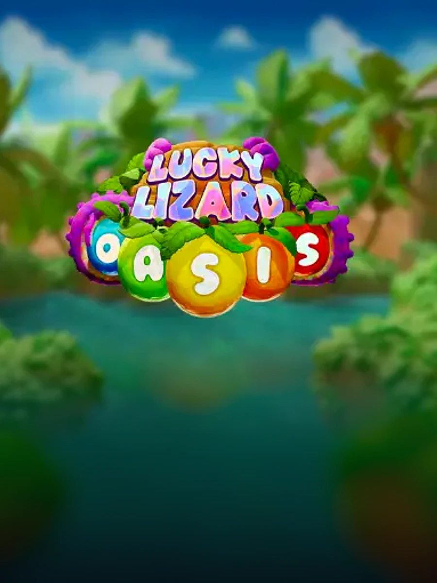 Lucky Lizard Oasis slot artwork