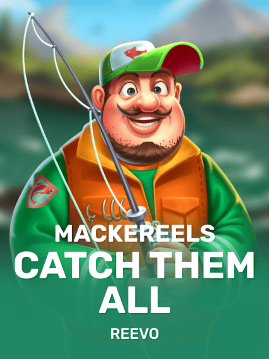 Mackereels Catch Them All slot artwork