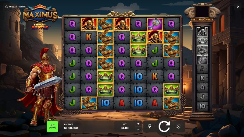 Maximus slot artwork