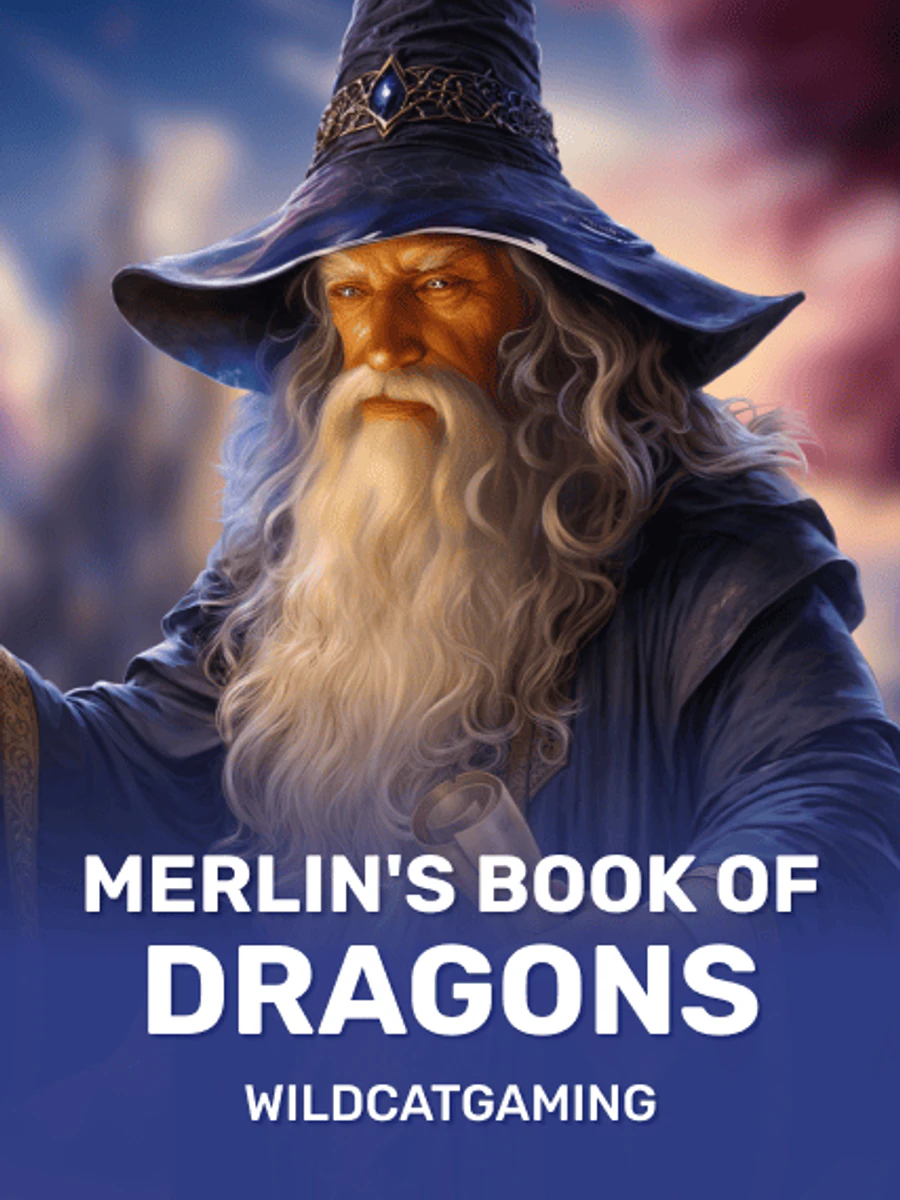 Merlins Book of Dragons slot artwork