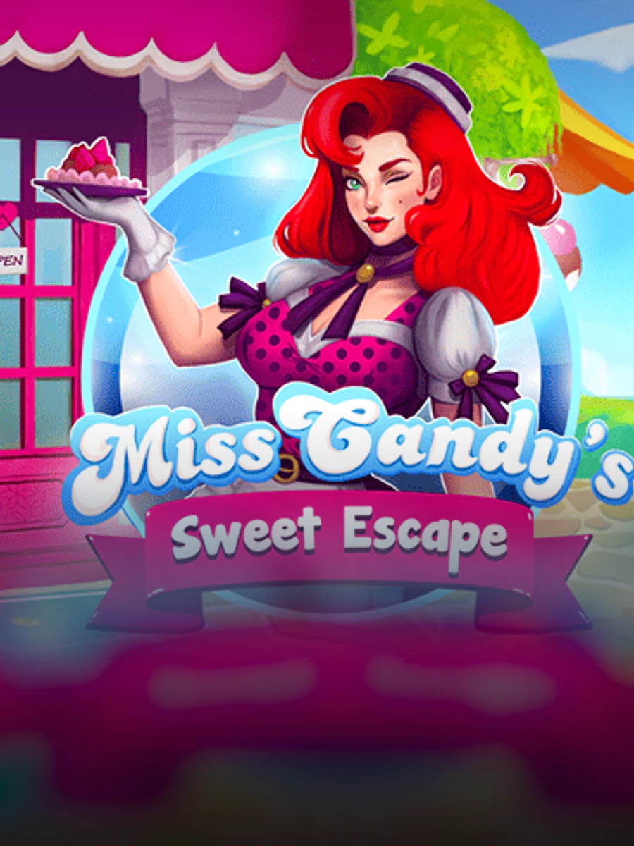 Miss Candy’s Sweet Escape slot artwork