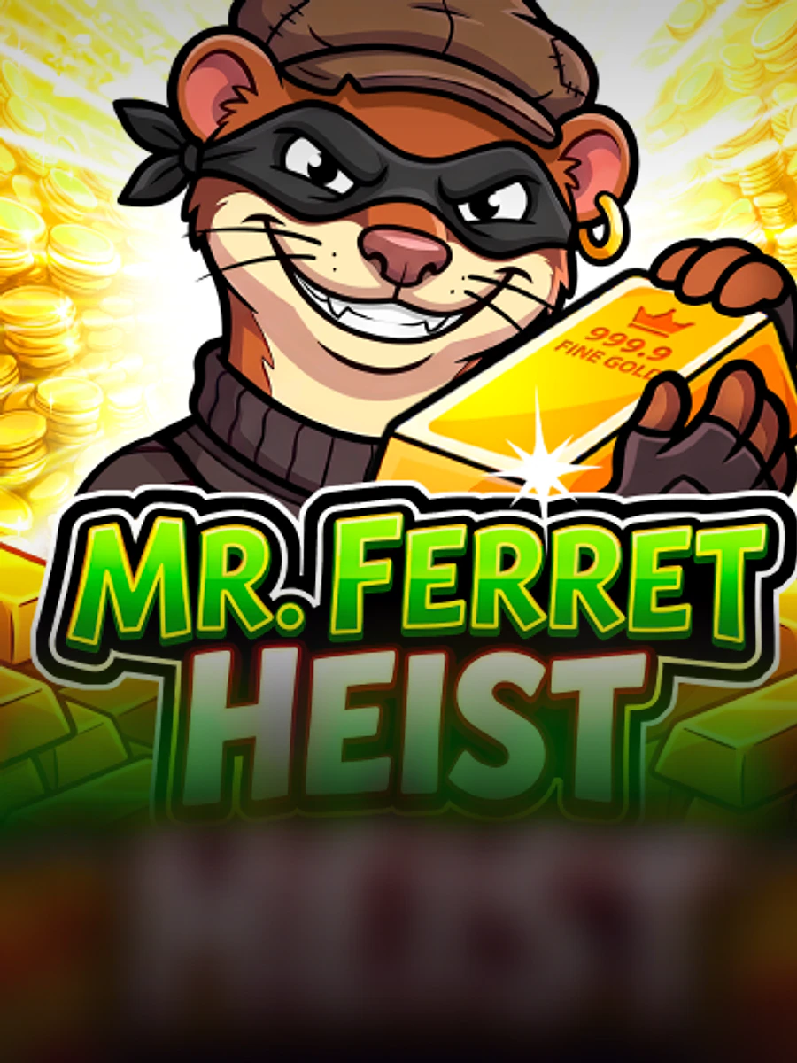 Mr. Ferret Heist slot artwork
