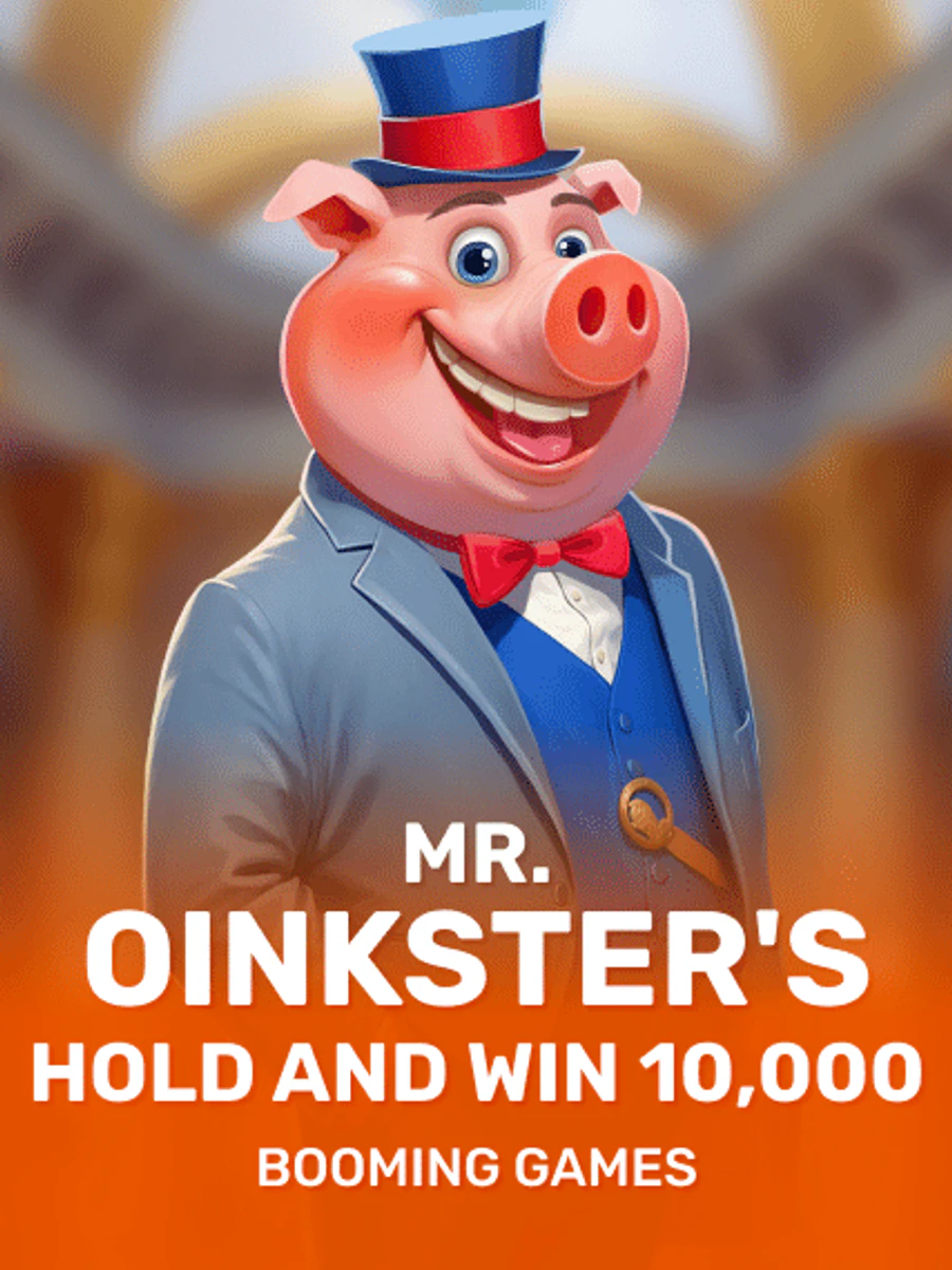 Mr. Oinkster's Hold and Win 10,000 slot artwork