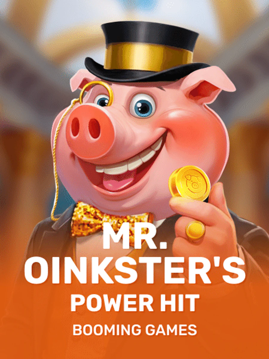 Mr. Oinkster's Power Hit slot artwork