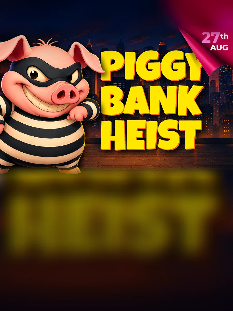 Piggy Bank Heist slot artwork