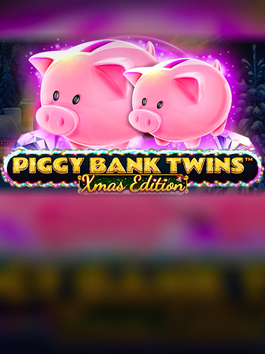 Piggy Bank Twins Xmas slot artwork