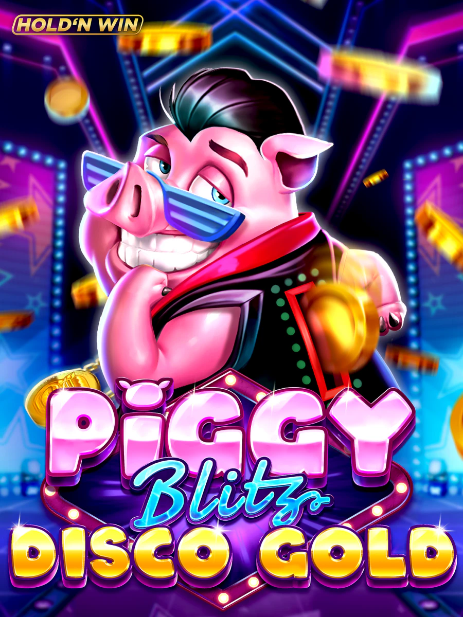 Piggy Blitz Disco Gold slot artwork