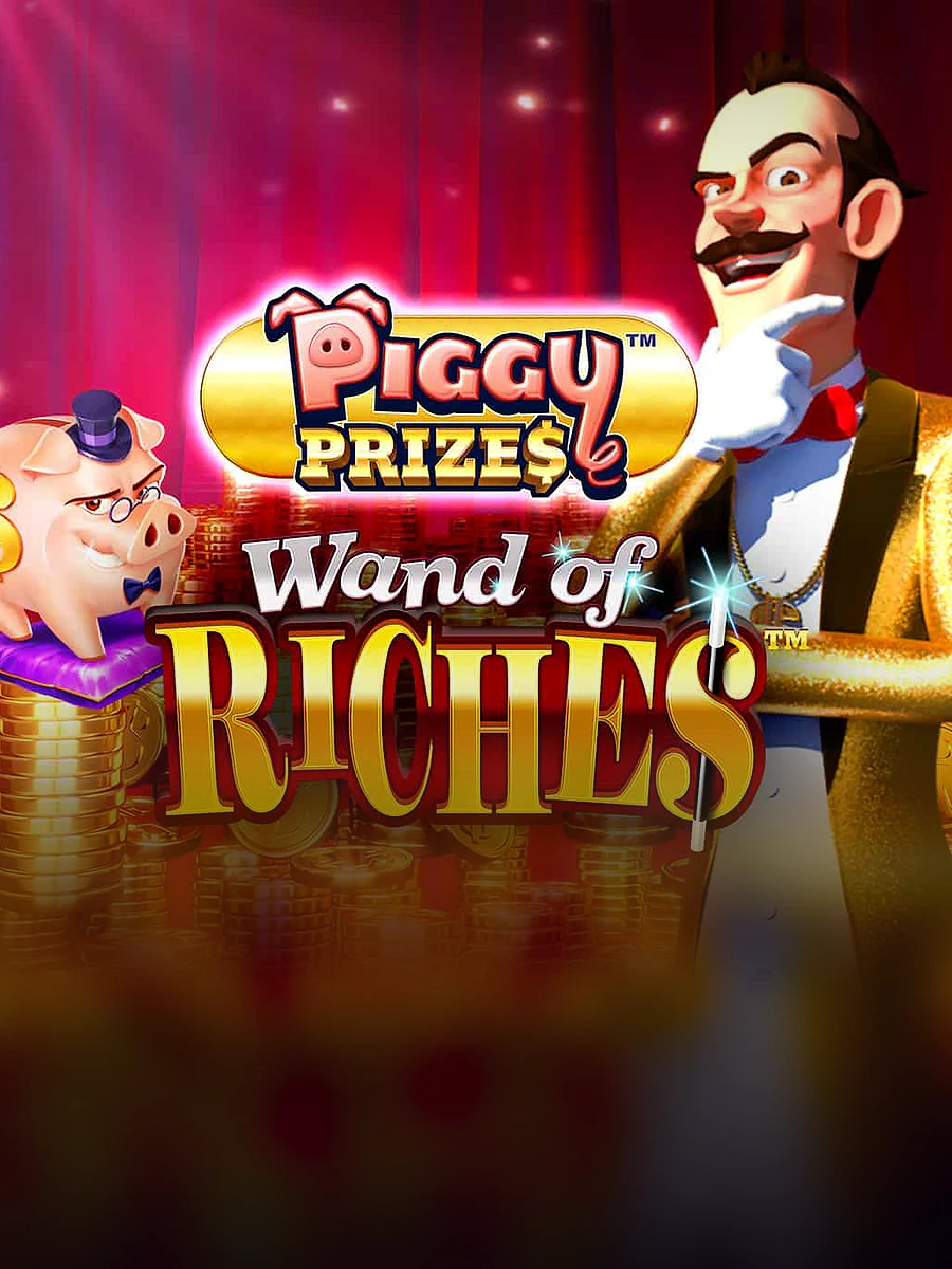 Piggy Prizes™ Wand of Riches™ slot artwork