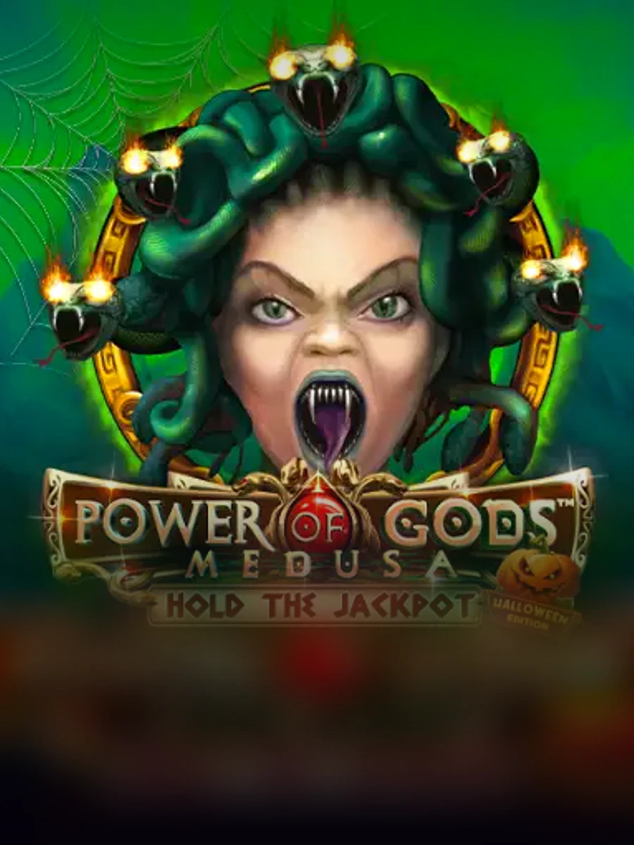 Power of Gods medusa Halloween edition casino game artwork
