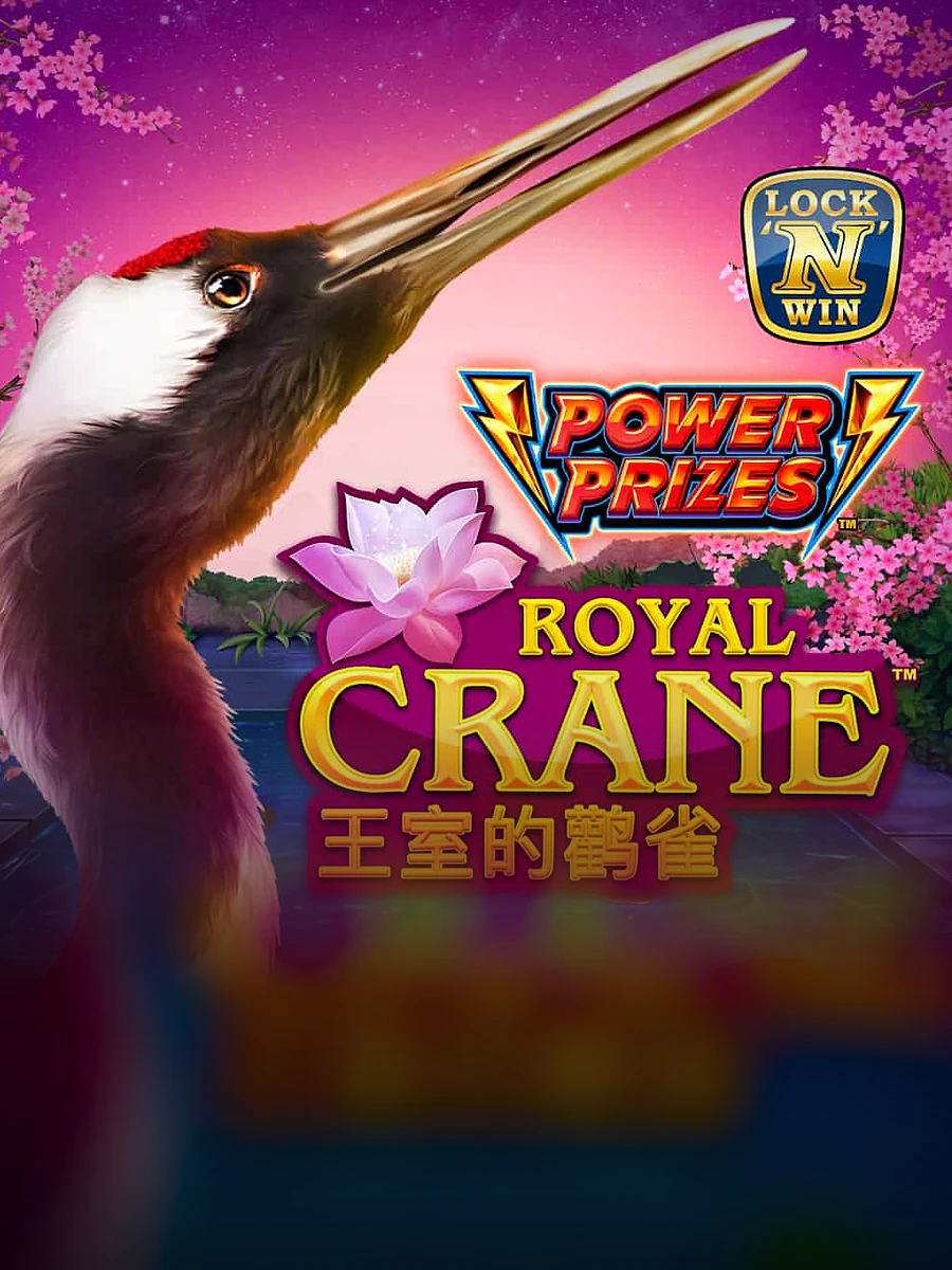 POWER PRIZES Royal Crane slot artwork