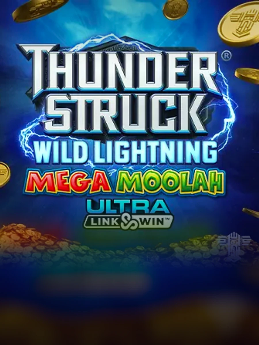 Thunderstruck Wild Lightning Mega Moolah slot artwork