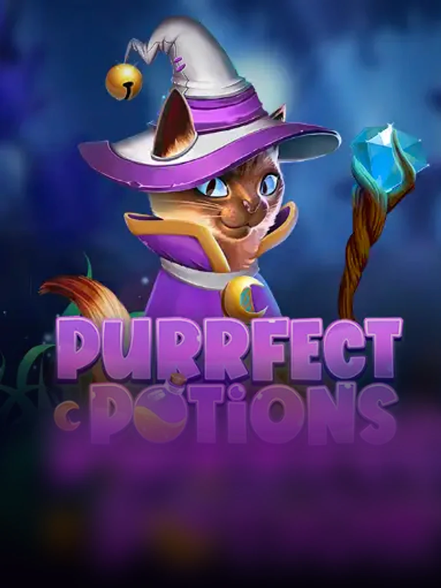Purrfect Potions slot artwork