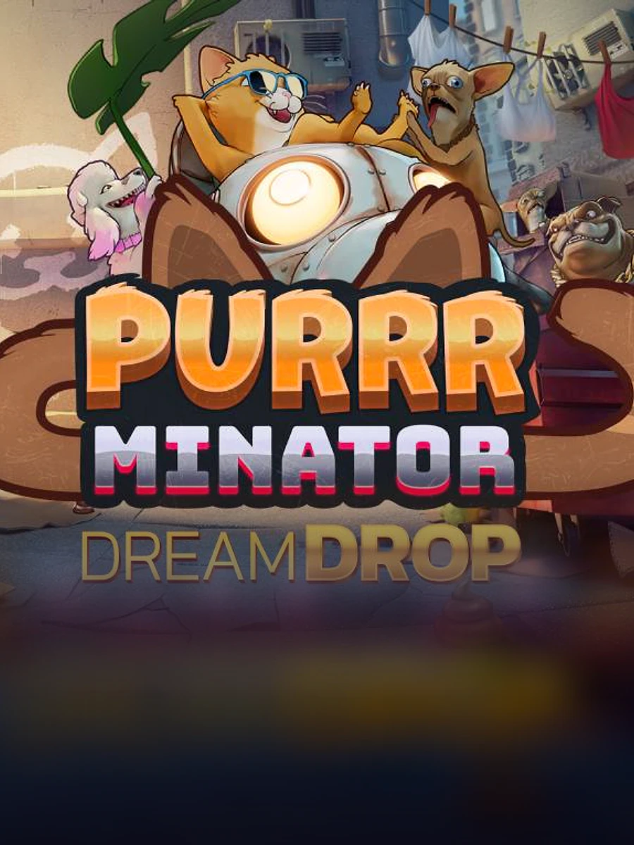 Purrrminator Dream Drop slot artwork