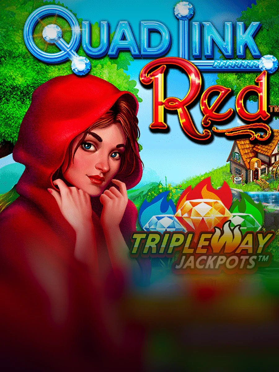 Quad Link Red slot artwork