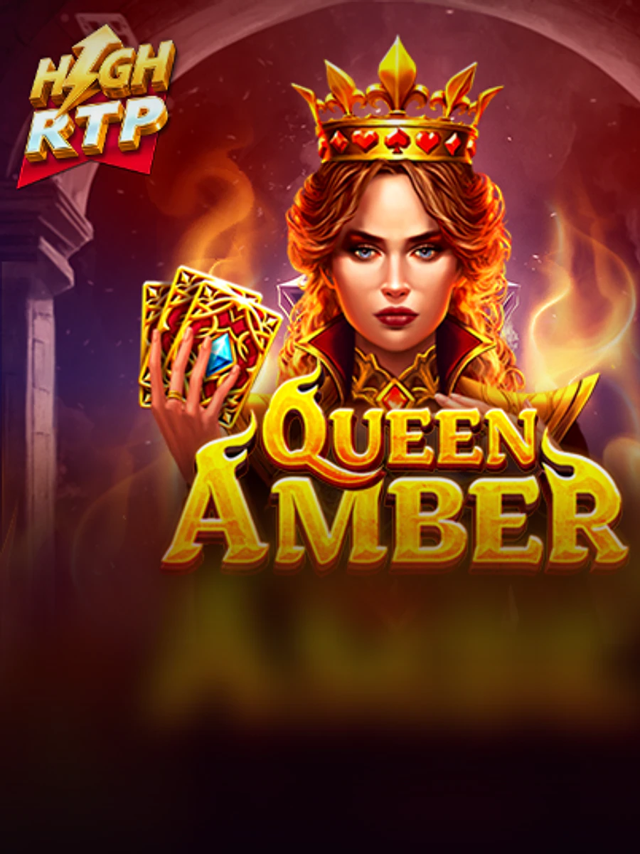 Queen Amber High RTP slot artwork