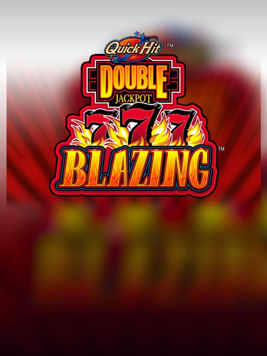 Quick Hit Double Jackpot Blazing 777's slot artwork