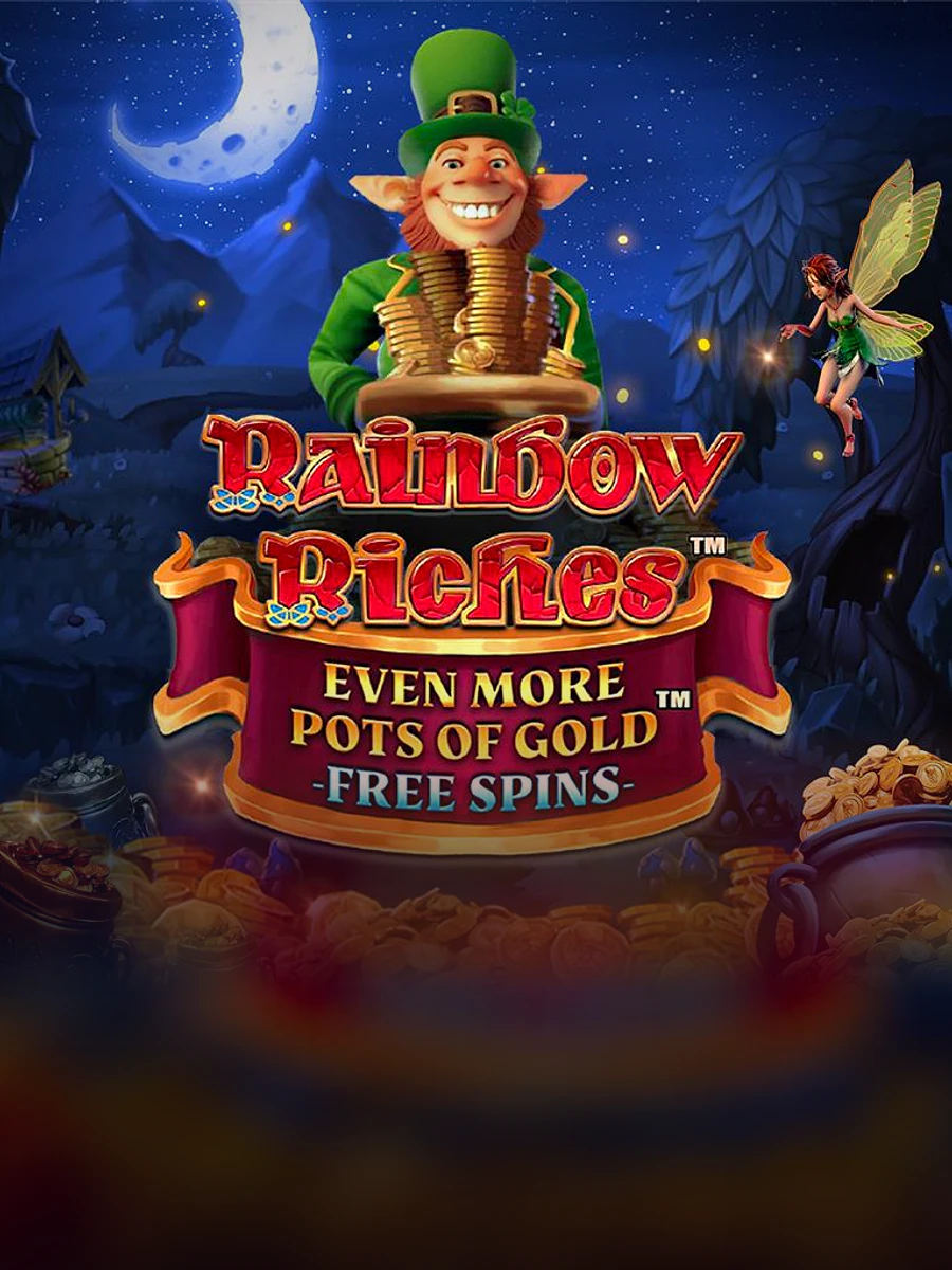 Rainbow Riches Even More Pots of Gold Free Spins slot artwork