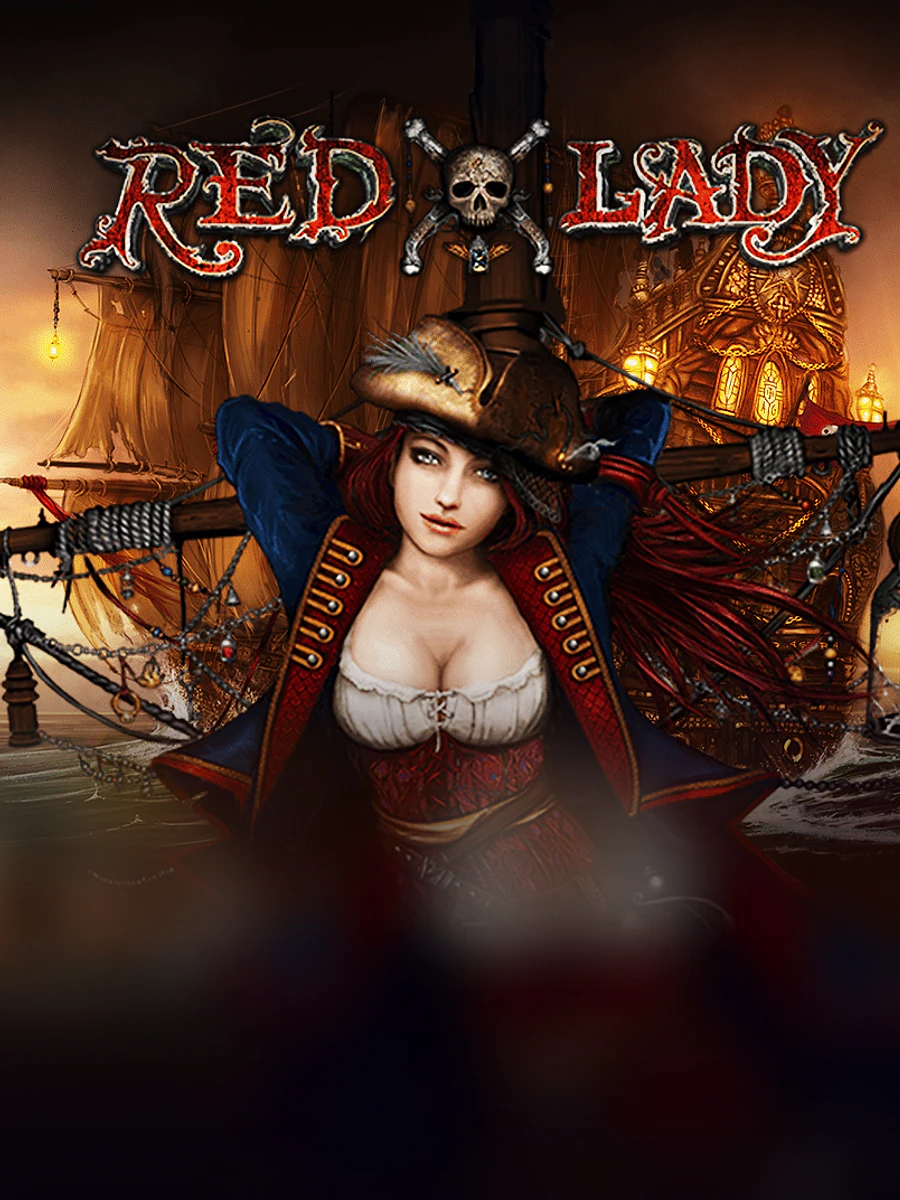 Red Lady slot artwork