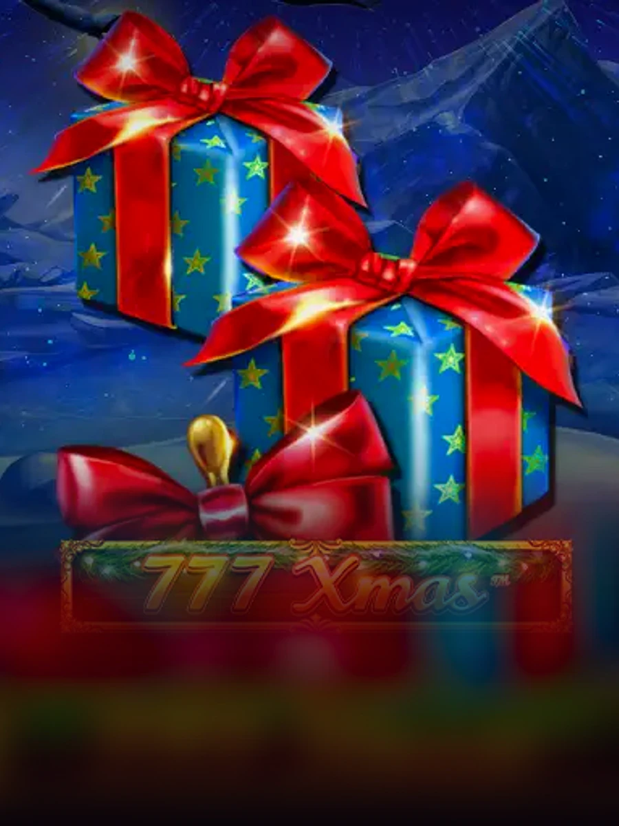Retro 777 Xmas casino game artwork