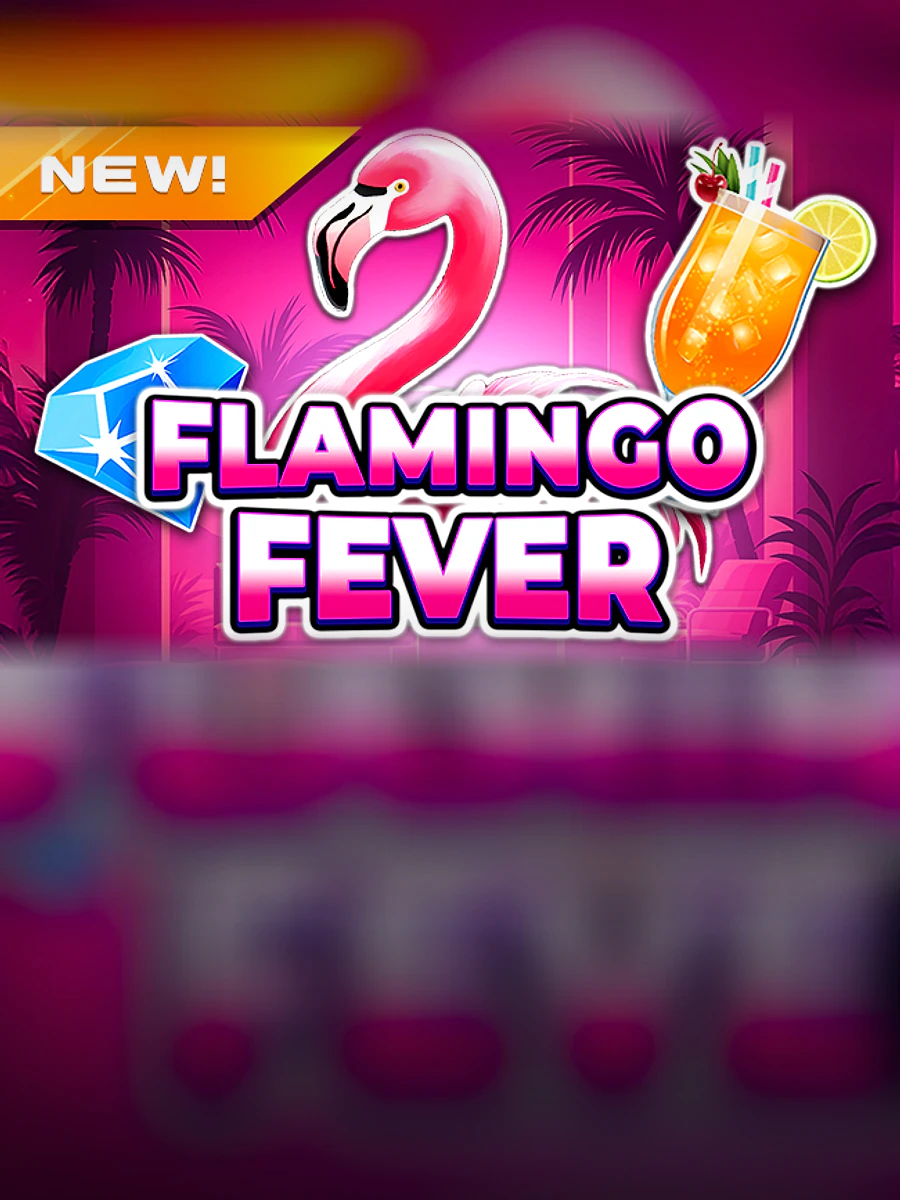 Retro Flamingo Fever slot artwork