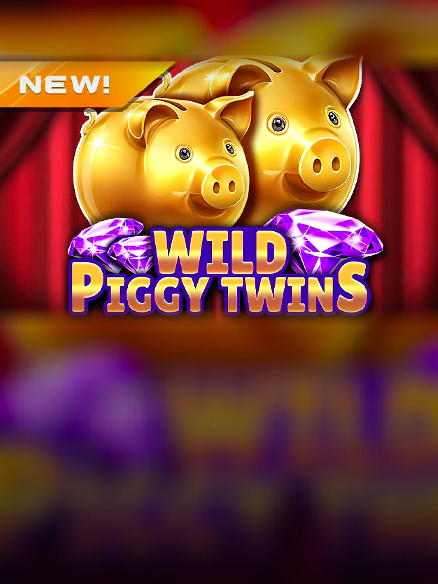 Retro Wild Piggy Twins slot artwork