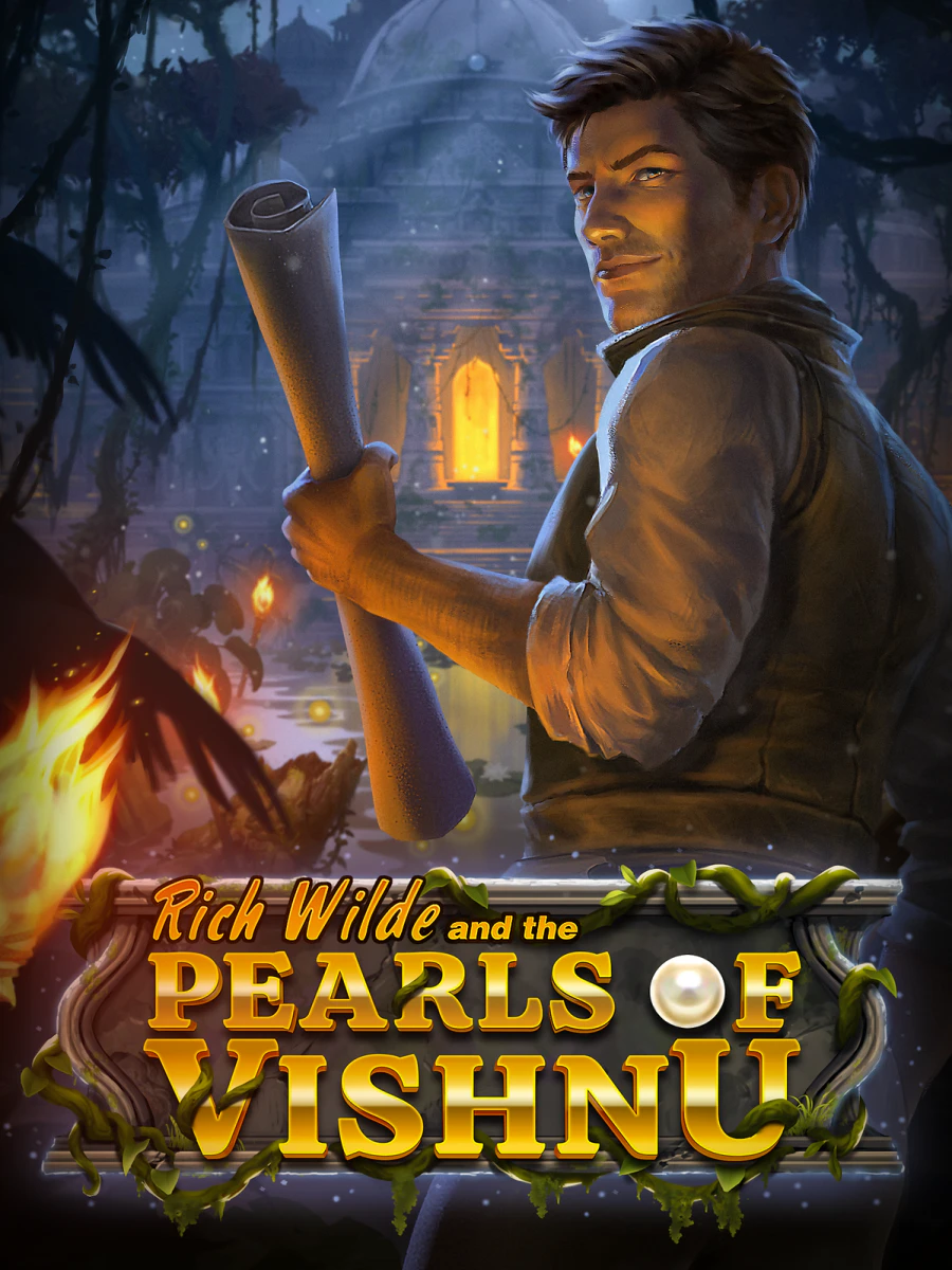 Rich Wilde And The Pearls Of Vishnu slot artwork