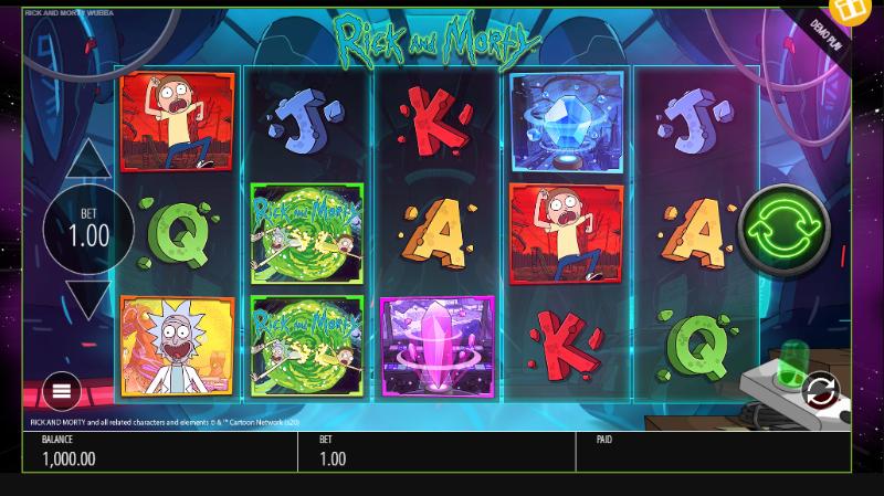 Rick And Morty Wubba Lubba Dub Dub slot artwork