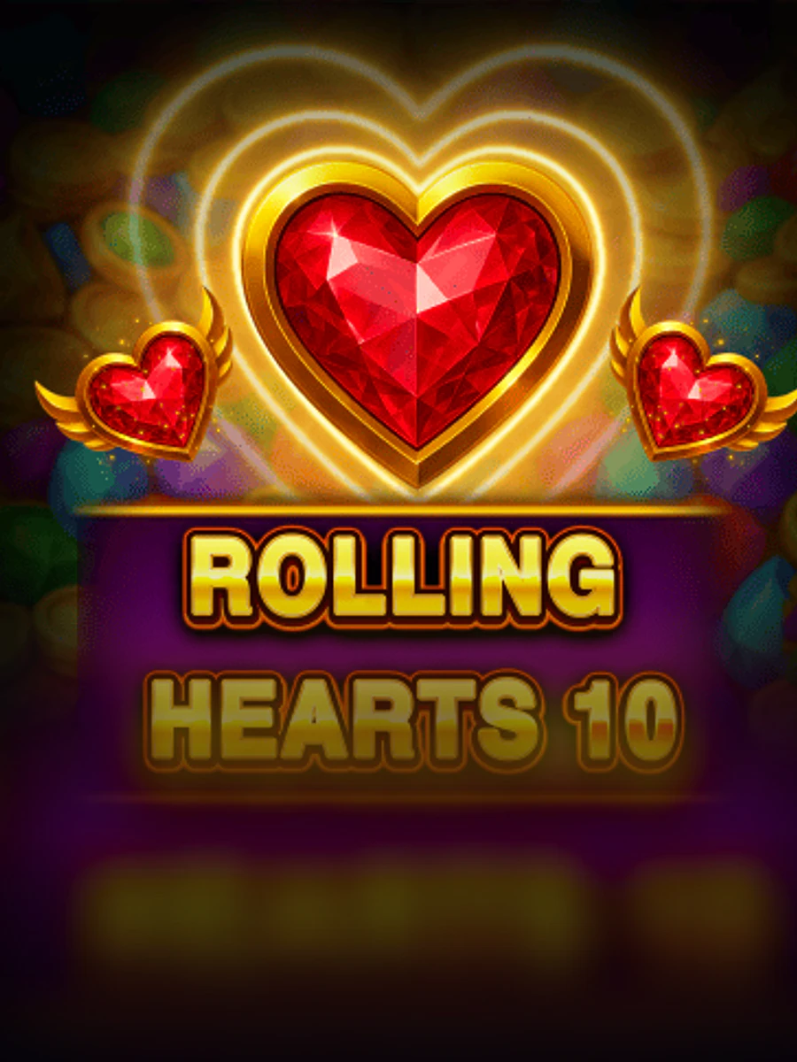 Rolling Hearts 10 slot artwork