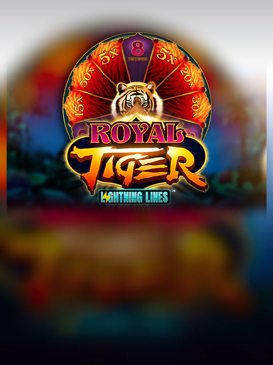 Royal Tiger Lightning Lines slot artwork