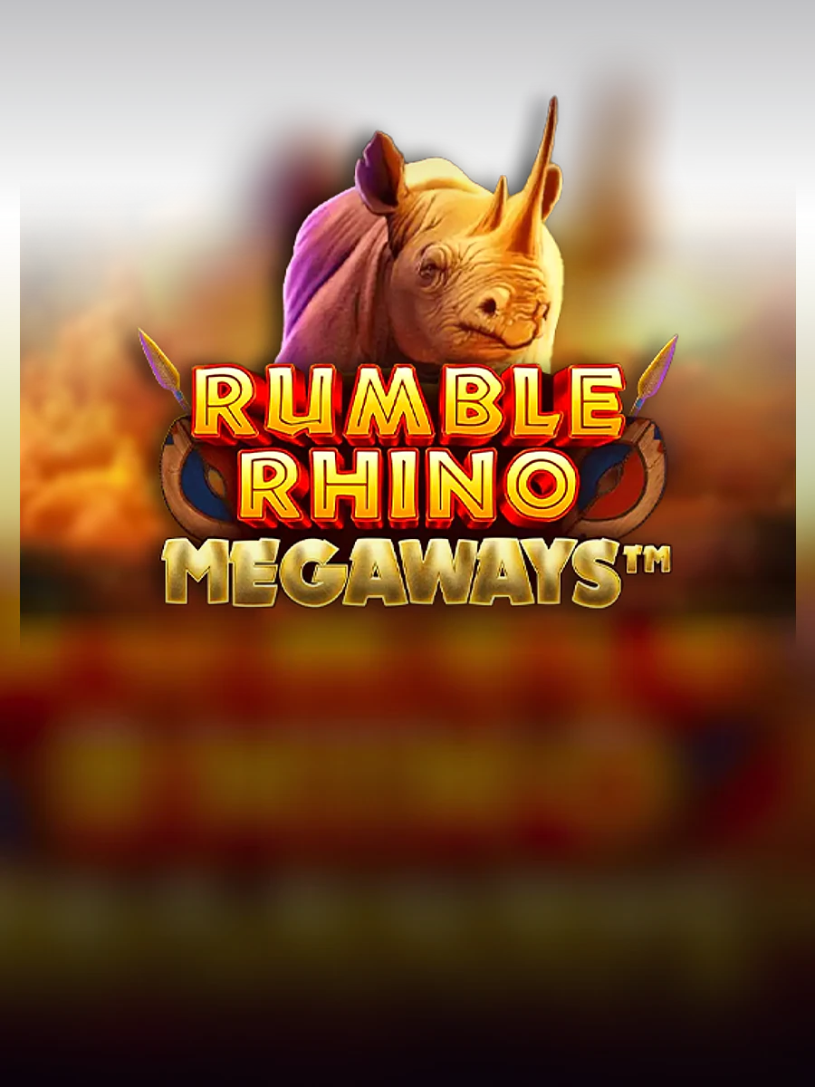 Rumble Rhino Megaways slot artwork