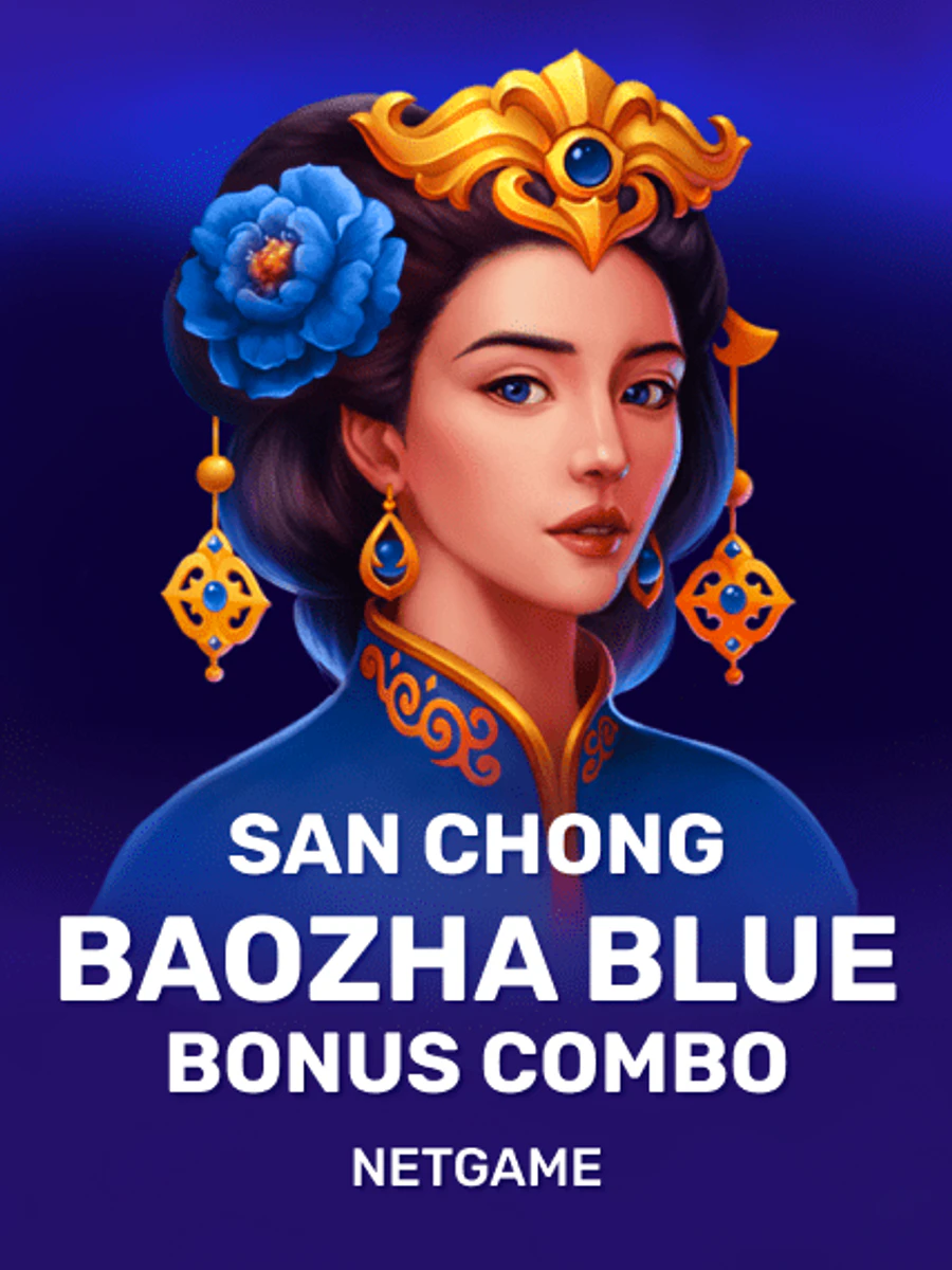 San Chong BaoZha Blue: Bonus Combo slot artwork