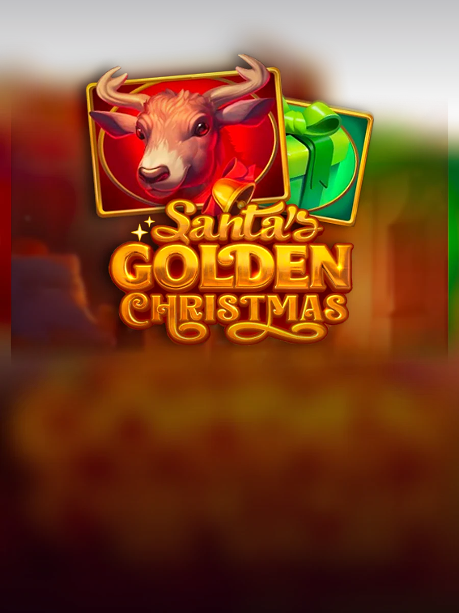 Santa's Golden Christmas casino game artwork