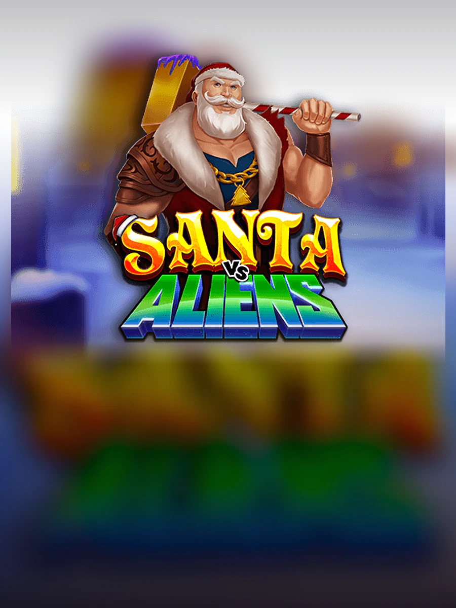Santa vs Aliens slot artwork