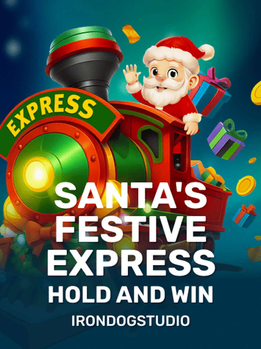 Santa's Festive Express Hold and Win casino game artwork