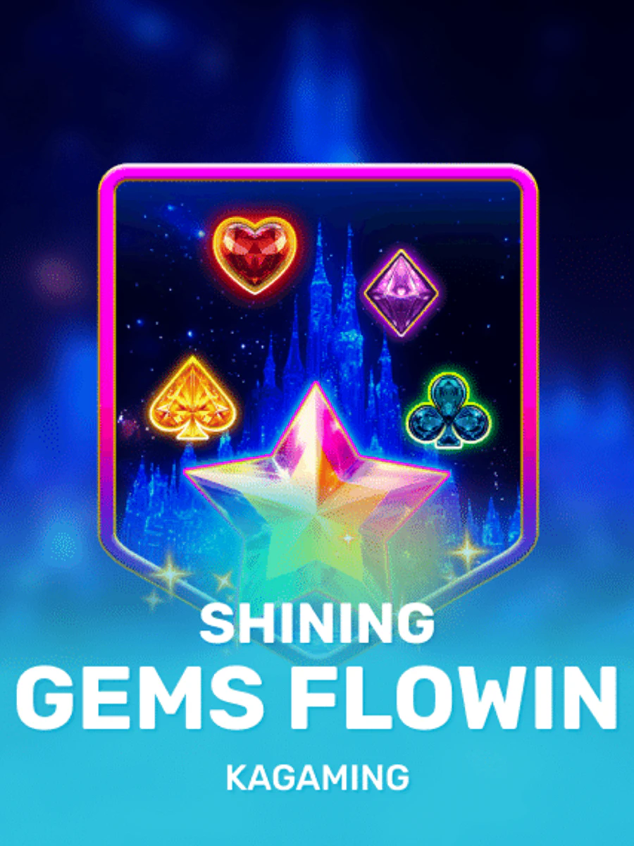 Shining Gems Flowin slot artwork