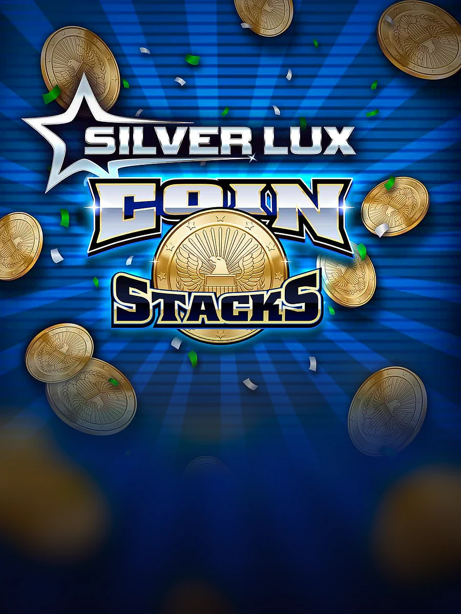 Silver Lux – Coin Stacks slot artwork