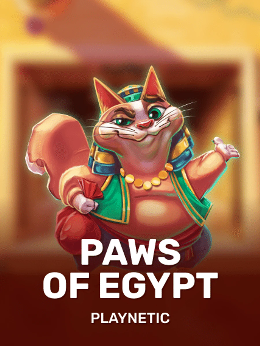 Paws of Egypt casino game artwork
