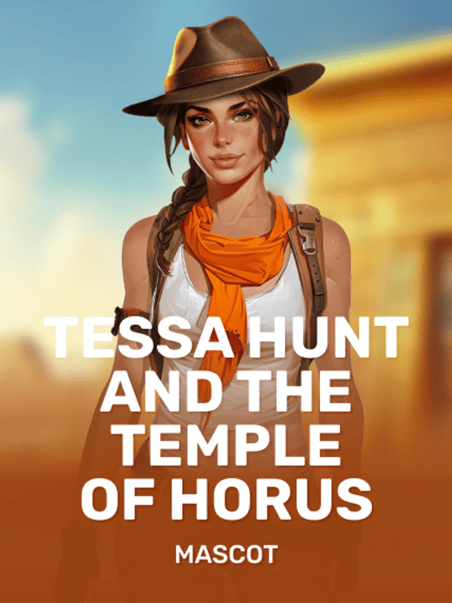 Tessa Hunt and The Temple of Horus slot artwork